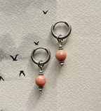 Boucles d'oreilles ◦ Anahata mini ◦ Rhodonite