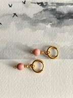 Boucles d'oreilles ◦ Anahata mini ◦ Rhodonite