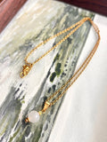 Collier minimaliste ◦ Pierre de lune