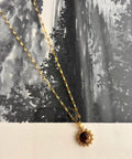 Collier pendentif ◦ Soleil oeil de tigre