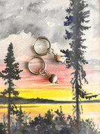 Boucles d'oreilles ◦ Anahata ◦ Jaspe zébré rose