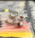 Boucles d'oreilles ◦ Anahata ◦ Jaspe zébré rose