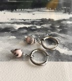 Boucles d'oreilles ◦ Anahata ◦ Jaspe zébré rose